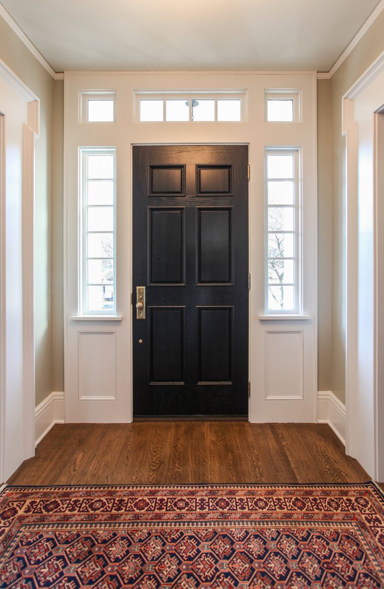 <p>The original trim and doors were recreated using the original burnt materials and photographs.</p>
<p><iframe loading="lazy" src="https://my.matterport.com/show/?m=QZAzja3mfVH&amp;brand=0" width="853" height="480" frameborder="0" allowfullscreen="allowfullscreen"></iframe></p>
